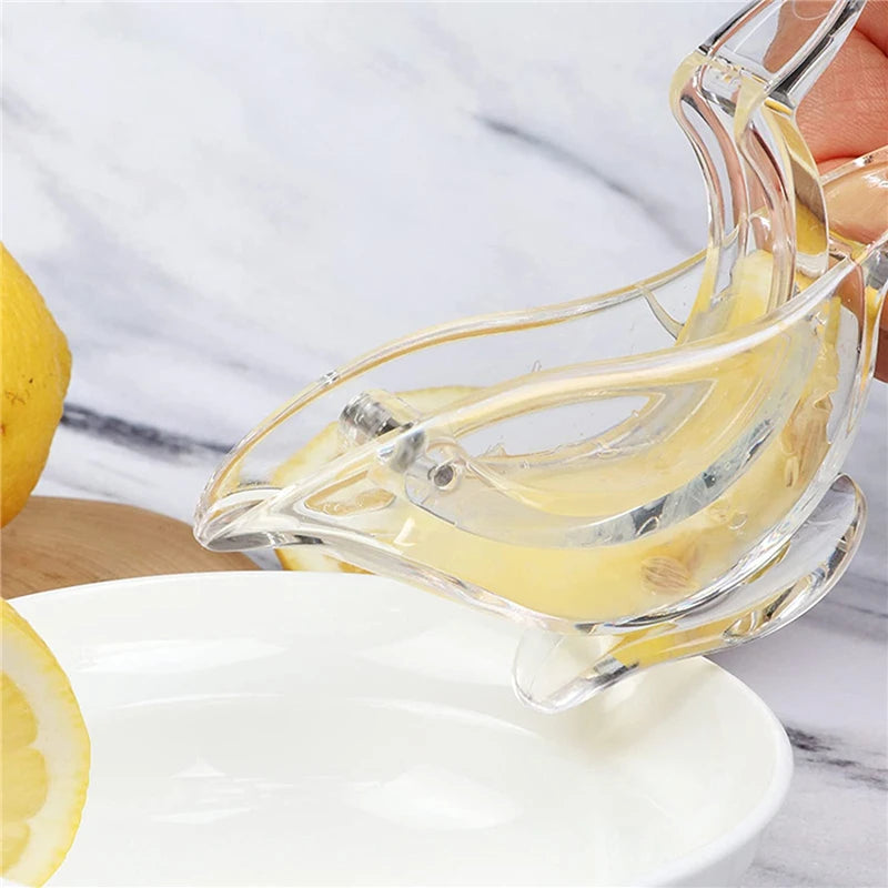 Manual Lemon Clip Portable Clear Fruit Juicer Bird Lemon Slice