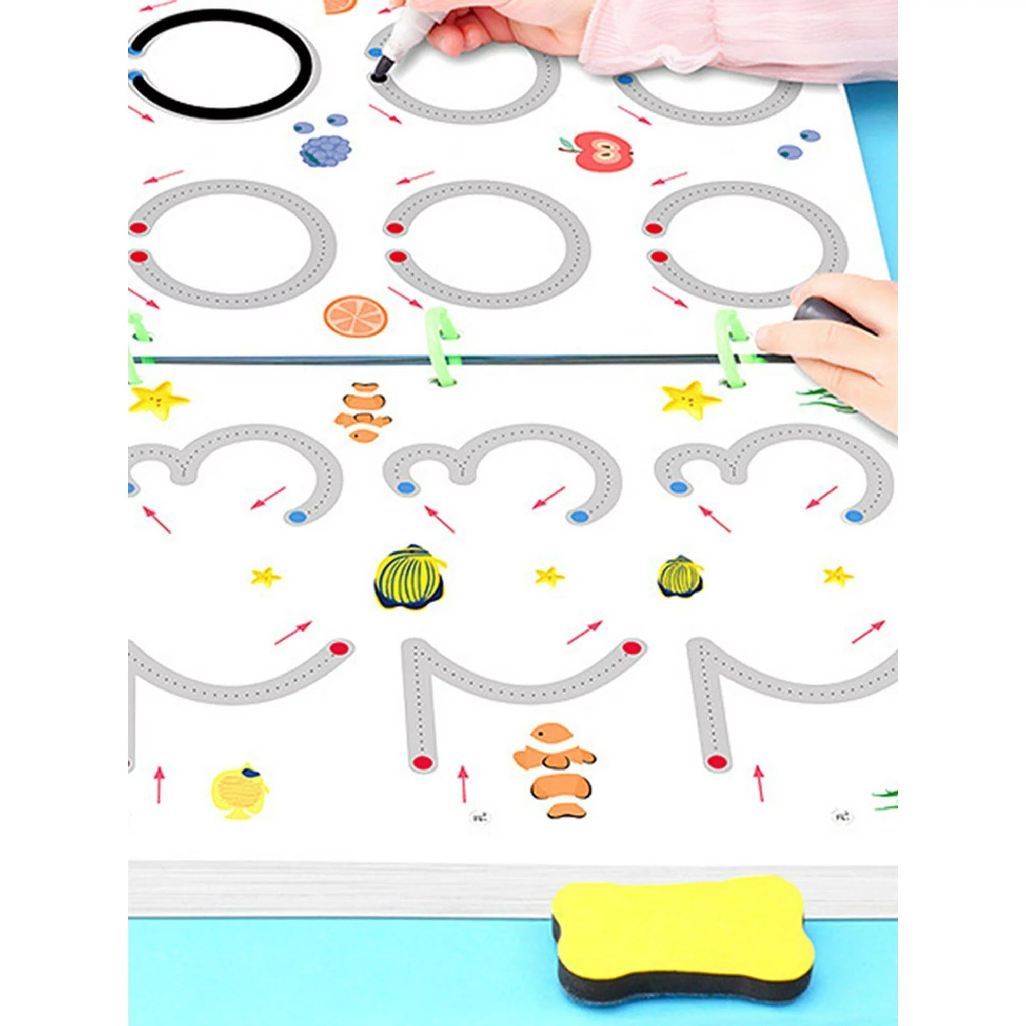Magical Tracing Workbook Set for Kids – Reusable Learning