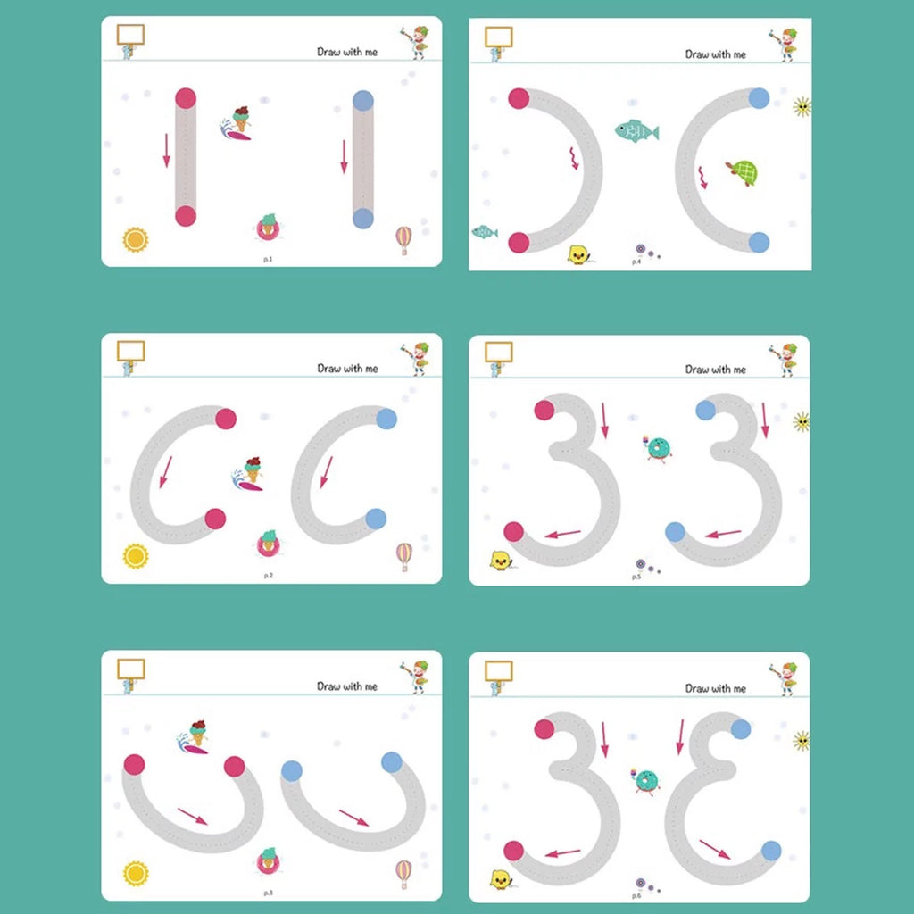 Magical Tracing Workbook Set for Kids – Reusable Learning
