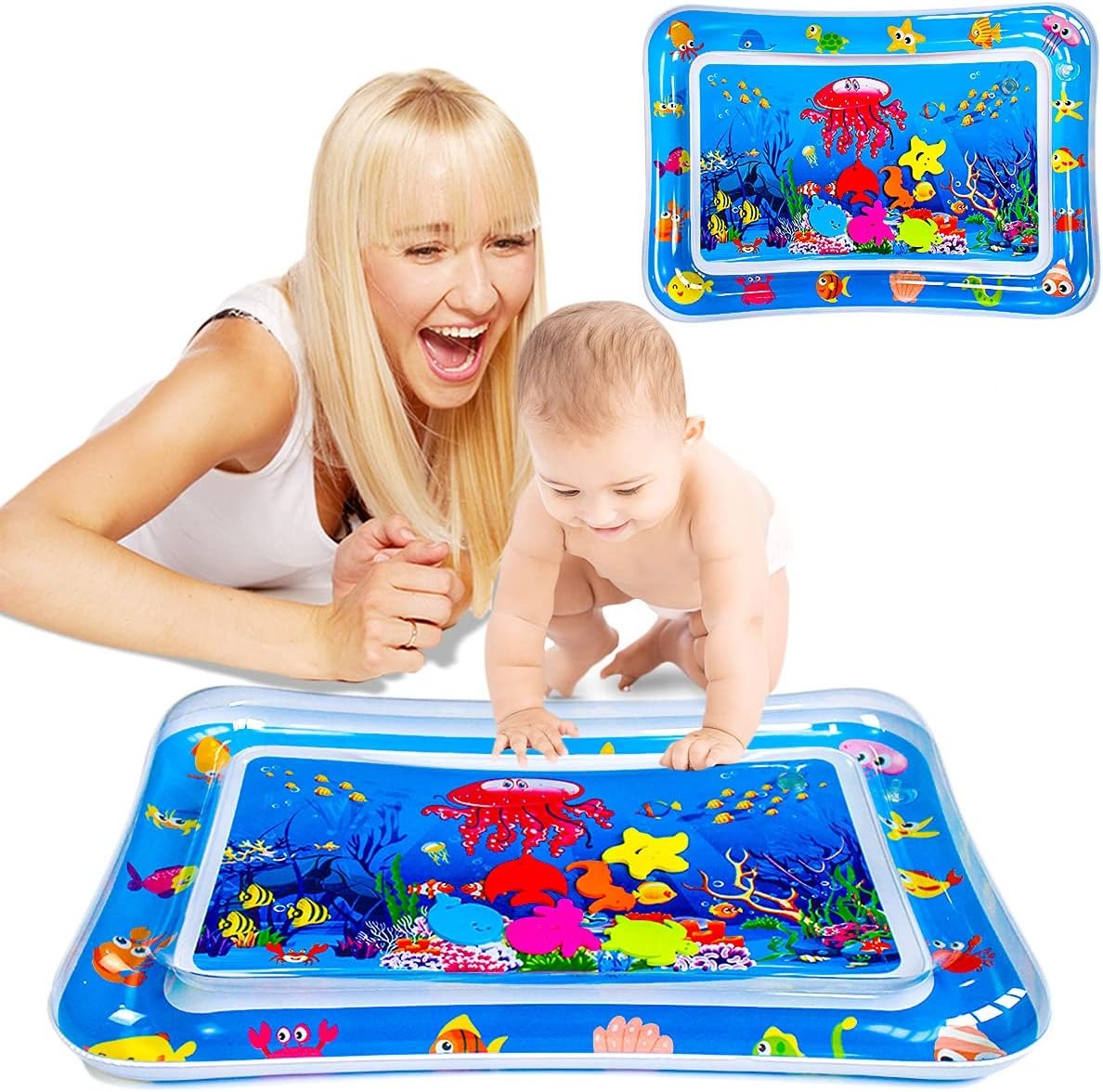 Inflatable Baby Play Mat Water Play Mat For Kids Leakproof Baby