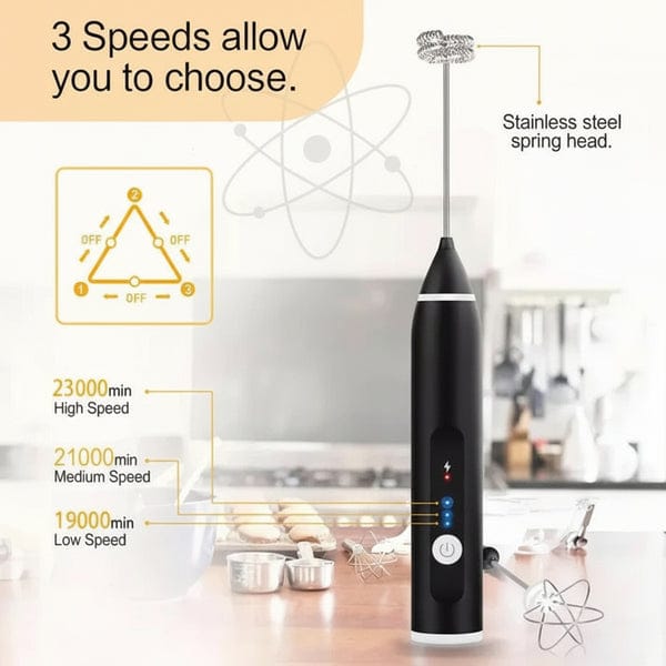 2 In 1 Electric Coffee Beater - Milk Frother And Egg Whisk - USB