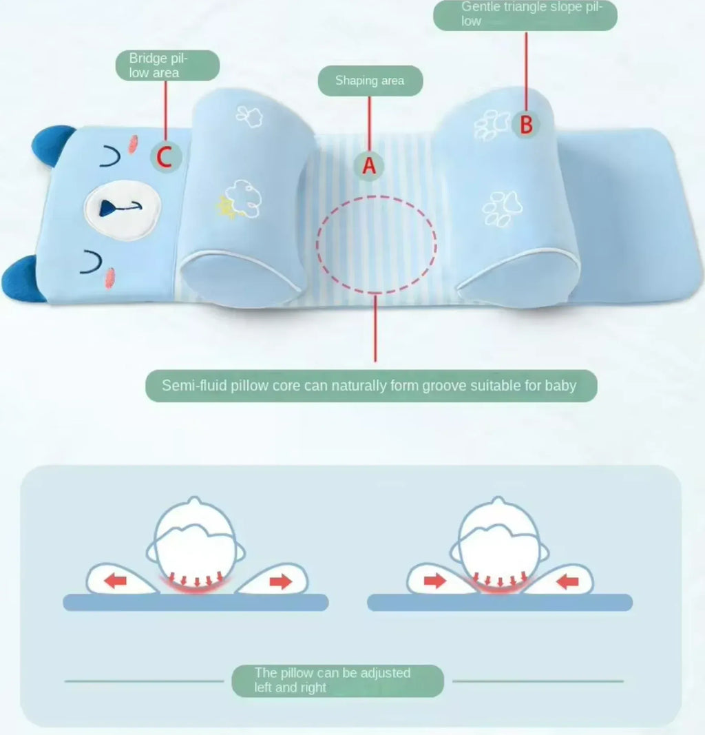 Adjustable Baby Sleeping Support Pillow Anti Roll Cushion