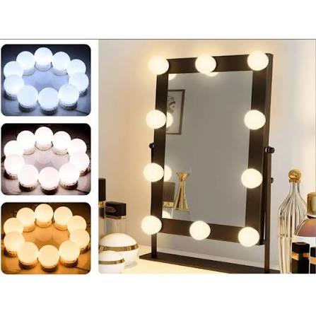 10 Bulbs Mirror Vanity Light | 3 Modes Makeup Dressing Table