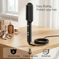 Professional Hair Straightener Brush – Anti-Scald Comb