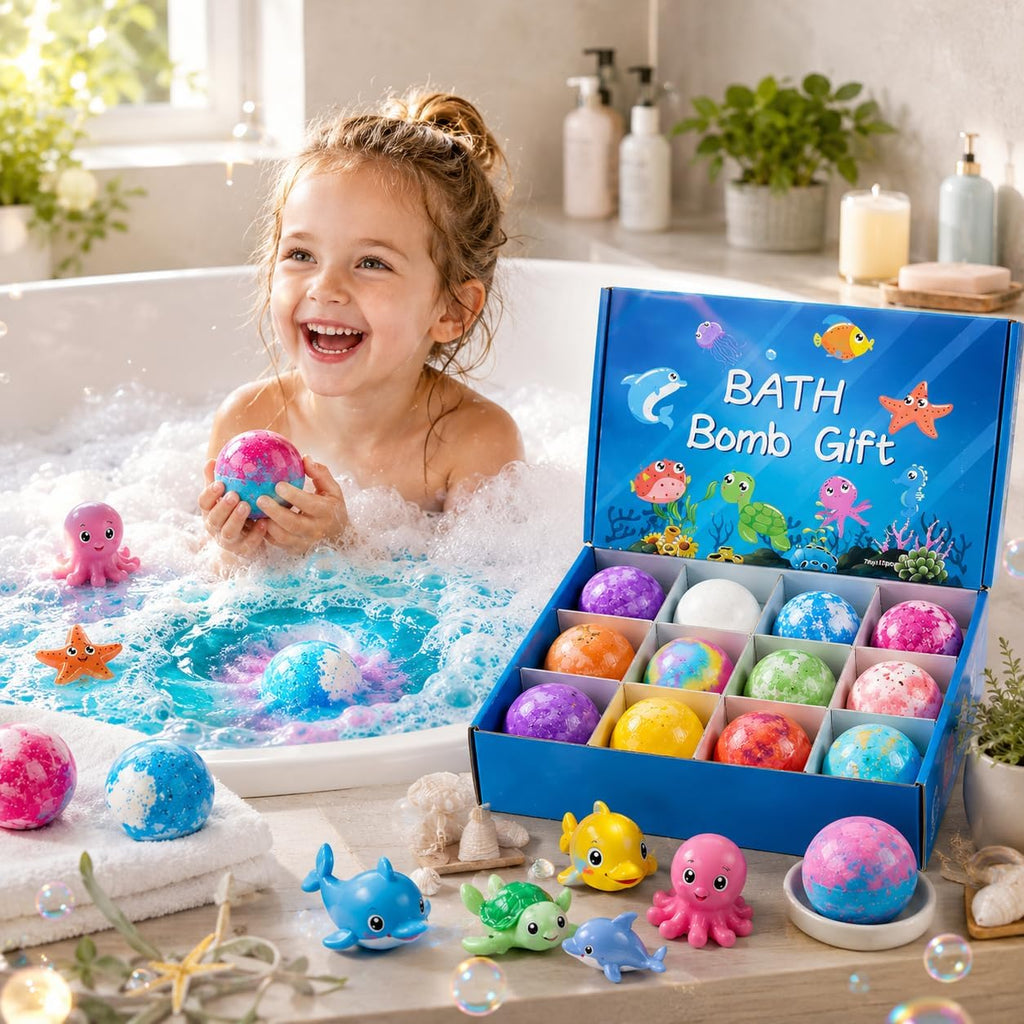 1 pcs Bath Bombs for Kids Gift Set, Colorful Bath Bomb