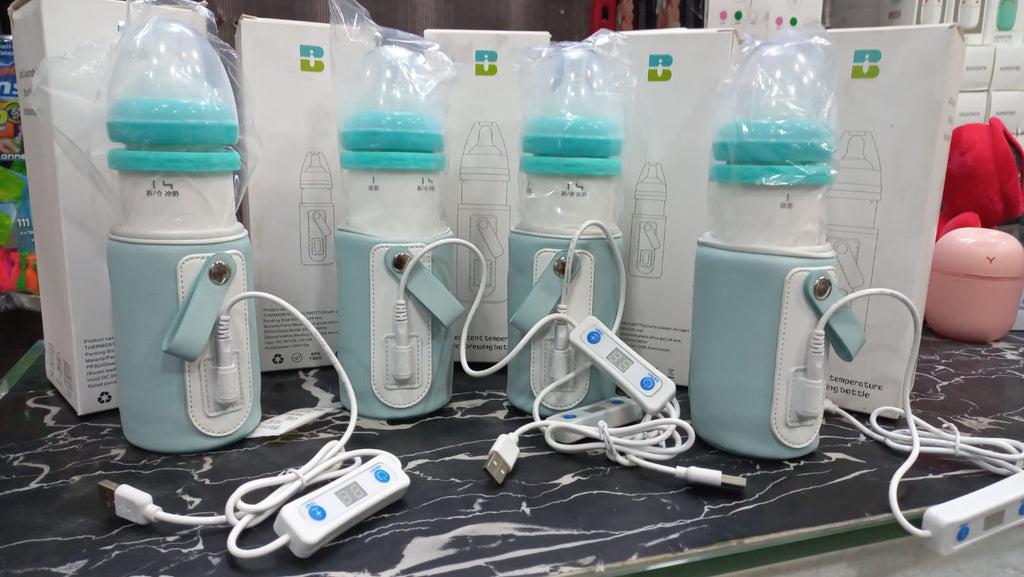 USB Baby Bottle Warmer with Adjustable Temperature Display – Portable