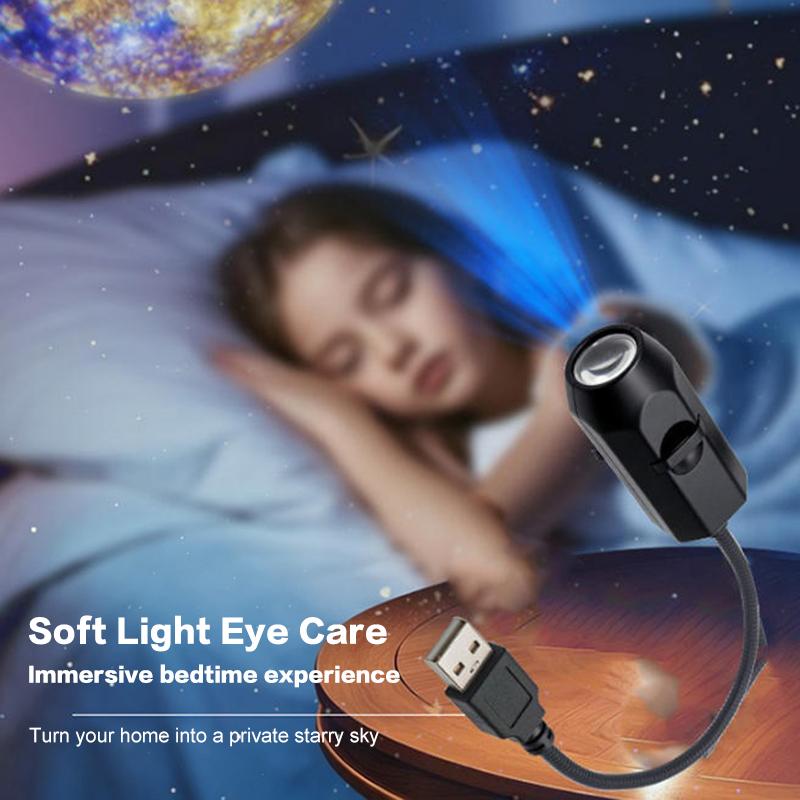 USB Ceiling Moon Earth Projection Atmosphere Light - 3