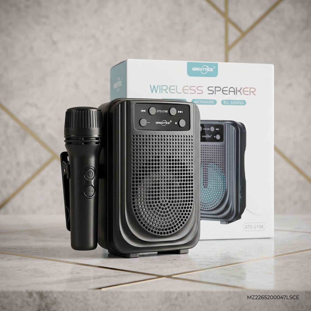 Portable Wireless Bluetooth Speaker with Microphone – 3-Inch
