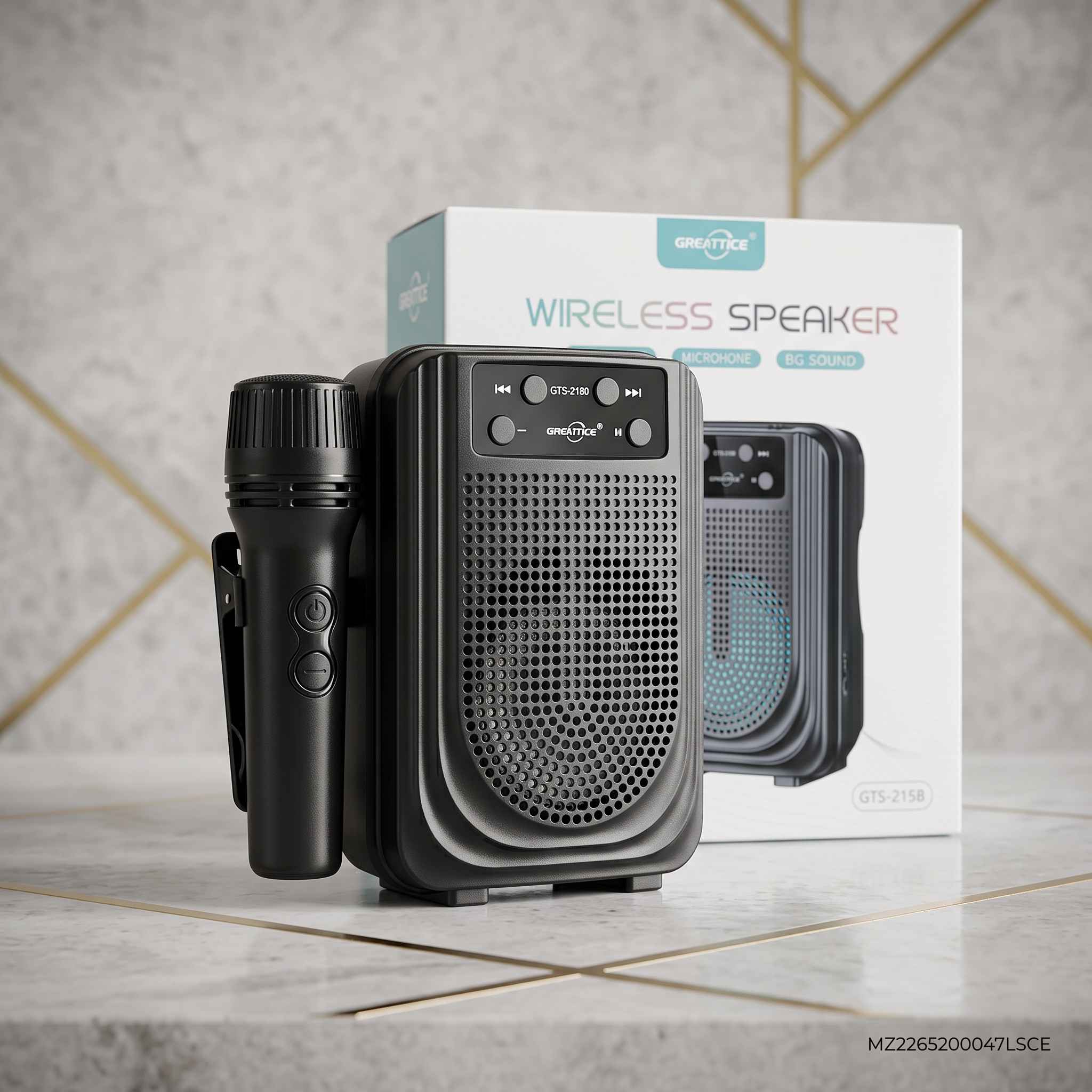 Portable Wireless Bluetooth Speaker with Microphone – 3-Inch